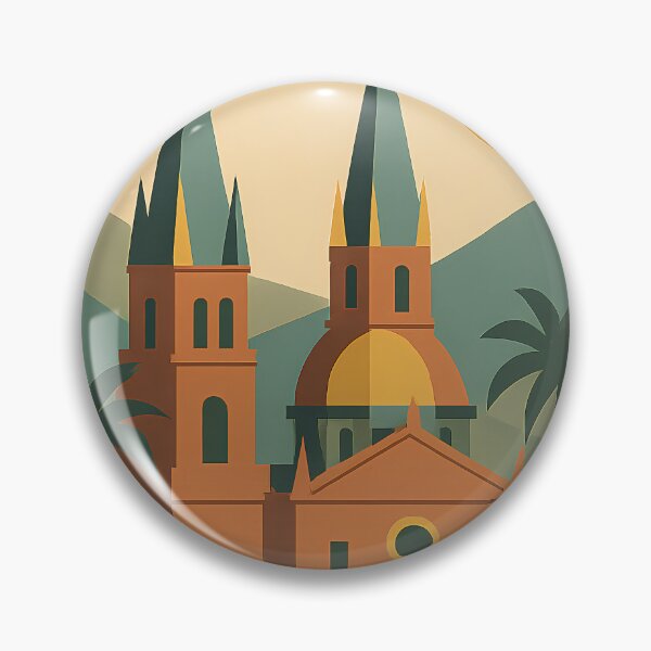 Item preview, Vintage Guadalajara Stamp Illustration | Retro Mexico Postage Art | Classic Jalisco City Travel Design designed and sold by PaintedPixels01.