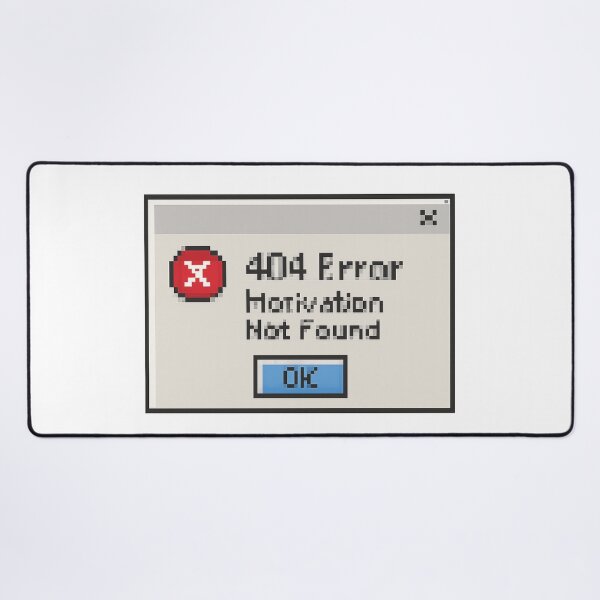 Item preview, 404 Error Motivation Not Found Retro Pixel Art Tech Humor designed and sold by tineldesign.