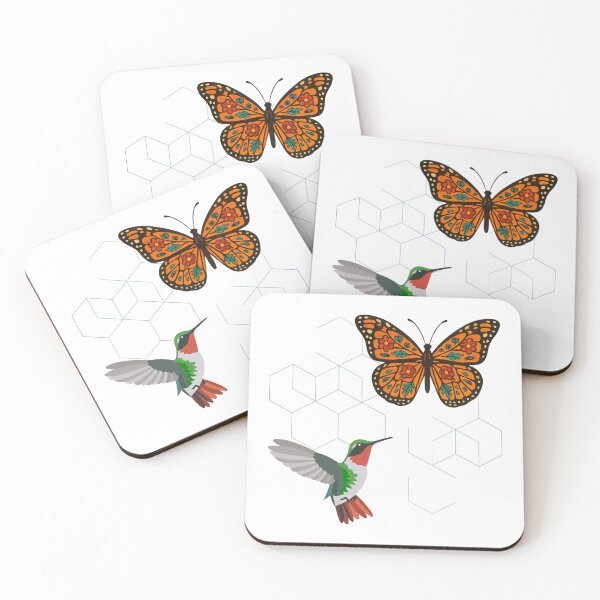 Item preview, Butterfly and Hummingbird  designed and sold by FlowerSeller1.