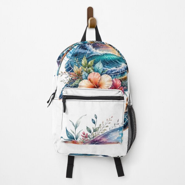 Item preview, Sea Turtle Floral Ocean Beach Nature Art designed and sold by InkNovaLab.