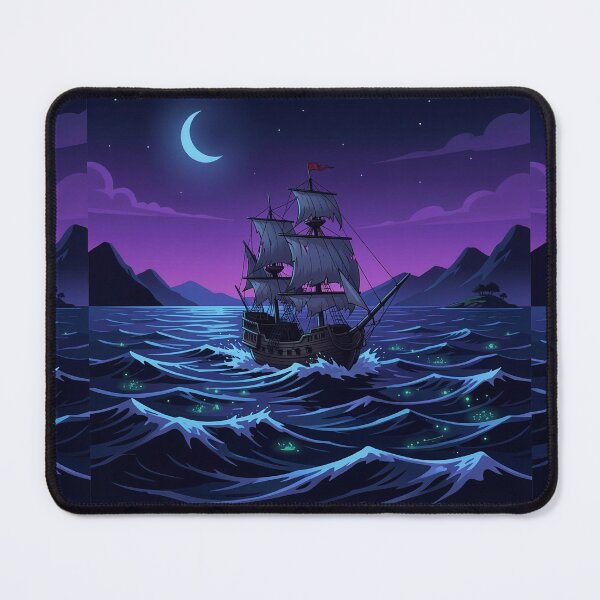 Item preview, Pirate Ship in Night designed and sold by Nuvio Designs.