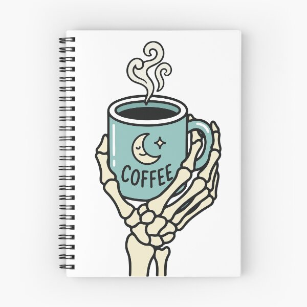 Item preview, Skeleton Hand Holding Coffee Cup designed and sold by artdesigner92.