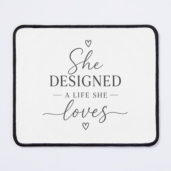 Item preview, Minimalist Feminine Quote Shirt – She Designed A Life She Loves designed and sold by ElegantPaws.