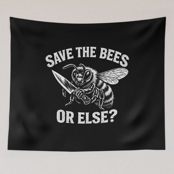 Item preview, Save the bees or else designed and sold by zoes-ink.