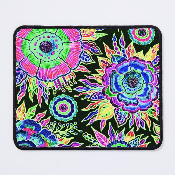 Item preview, OSTARA: Electric Bloom- High-Contrast Electric Floral Design designed and sold by Bloom Theory.
