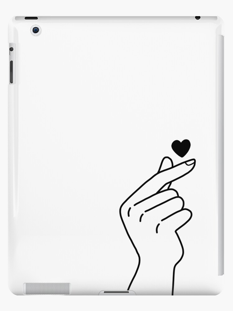 Cute korean girl + sign iPad Case & Skin for Sale by artatiana