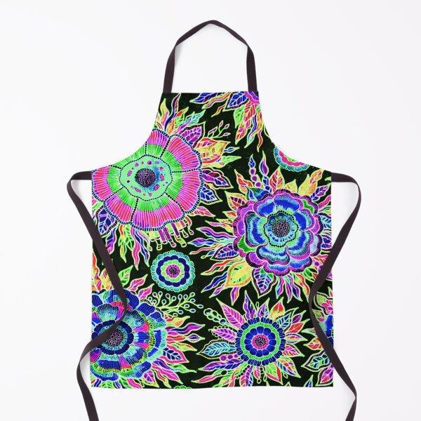 Item preview, OSTARA: Electric Bloom- High-Contrast Electric Floral Design designed and sold by Bloom Theory.