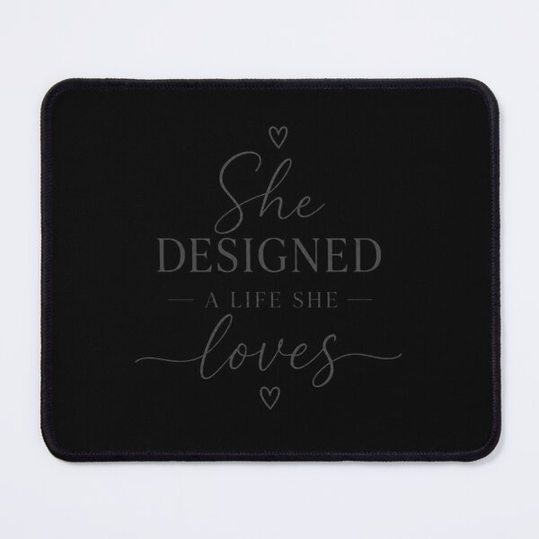 Item preview, Soft Girl Aesthetic Typography Tee – She Designed A Life She Loves designed and sold by ElegantPaws.