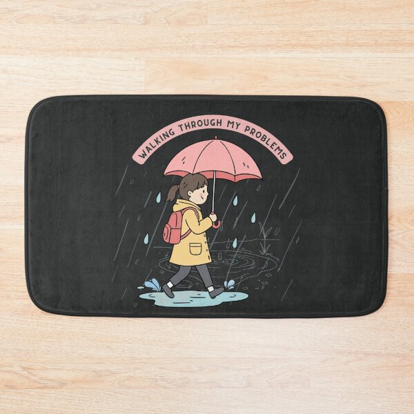 Item preview, Dancing Through the Rain – Happy Introvert Joyful Rain Walk Illustration designed and sold by CHANCHANAI.