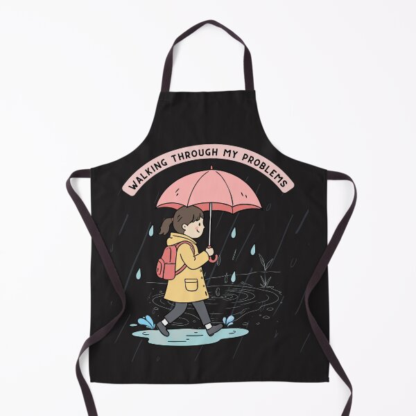 Item preview, Dancing Through the Rain – Happy Introvert Joyful Rain Walk Illustration designed and sold by CHANCHANAI.