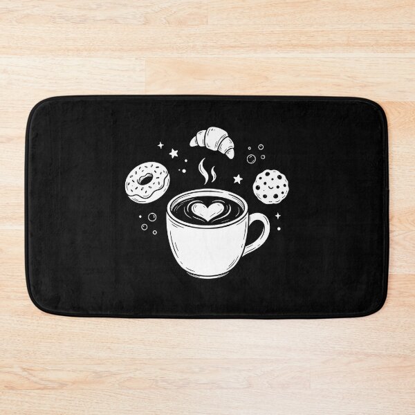 Item preview, Coffee Minimalist White Line Art designed and sold by WhiteInkMinimal.