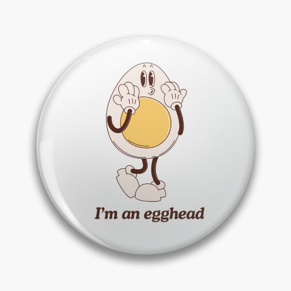 Item preview, Retro Egghead Mascot – "I'm an egghead" Vintage Cartoon Tee designed and sold by GoodBaguette.