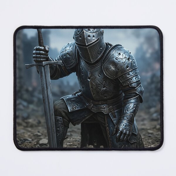 Item preview,  A knight in damaged armor - battered but not beaten designed and sold by Mia's Menagerie.
