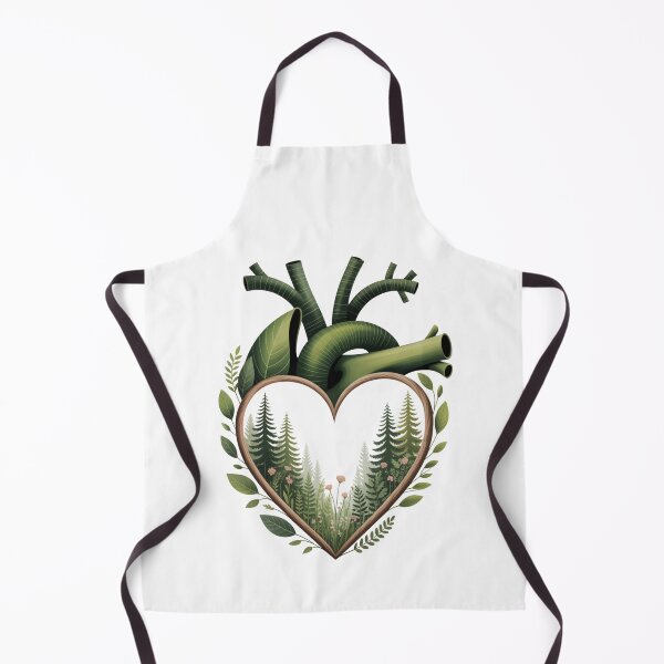 Item preview, Anatomical Forest Heart Pine Trees Wildflower Botanical Nature T-Shirt designed and sold by proearth2022.