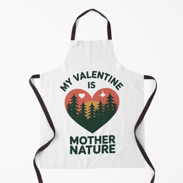 Item preview, My Valentine Is Mother Nature Retro Pine Forest Heart T-Shirt V2 designed and sold by proearth2022.