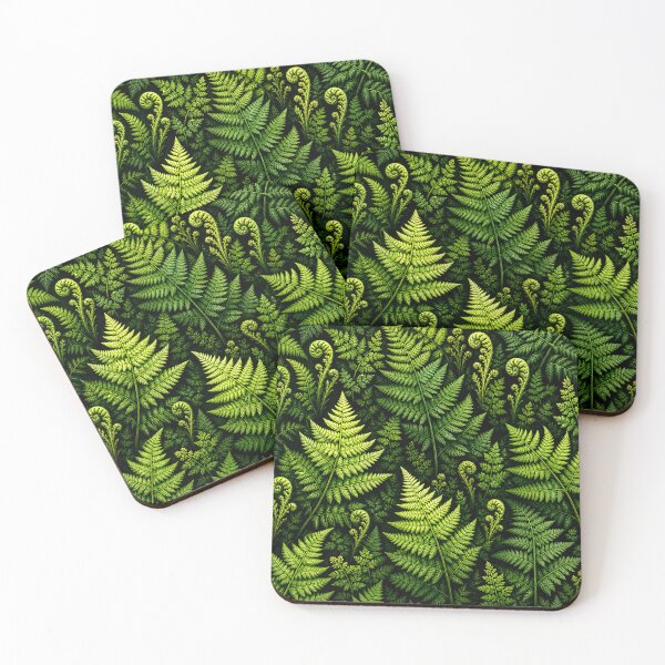Item preview, Dark Green Fern Leaves Forest Botanical Art designed and sold by TheSlowShore.
