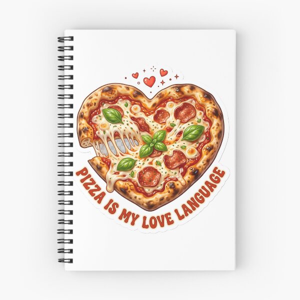 Item preview, PIZZA IS MY LOVE LANGUAGE Pizza Heart · Glossy Foodie designed and sold by LuxePrint Society.
