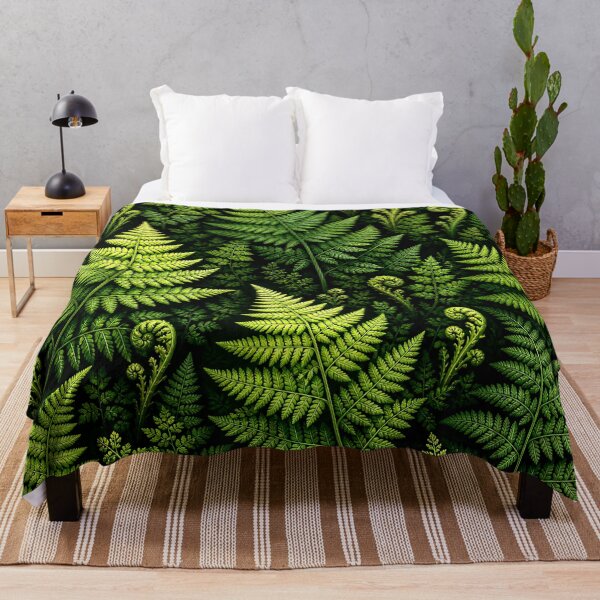 Item preview, Dark Green Fern Leaves Forest Botanical Art designed and sold by TheSlowShore.