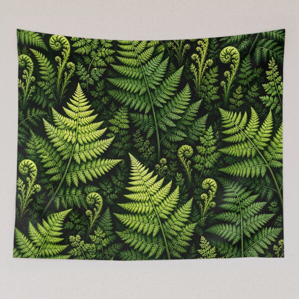 Item preview, Dark Green Fern Leaves Forest Botanical Art designed and sold by TheSlowShore.