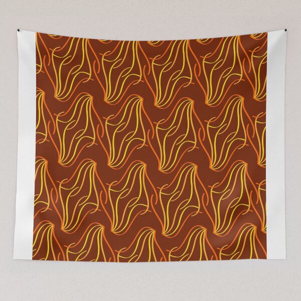 Item preview, fan orange lines designed and sold by CREATINERY.