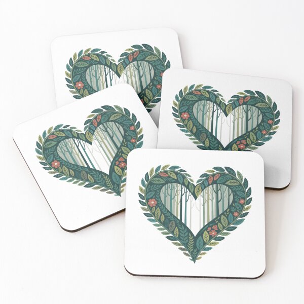 Item preview, Botanical Leaf Heart Forest Interior Wildflower Nature T-Shirt designed and sold by proearth2022.