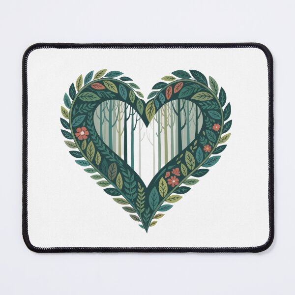 Item preview, Botanical Leaf Heart Forest Interior Wildflower Nature T-Shirt designed and sold by proearth2022.