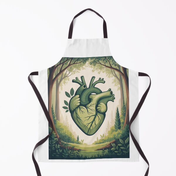 Item preview, Anatomical Green Heart Sunlit Forest Clearing Nature Science T-Shirt designed and sold by proearth2022.