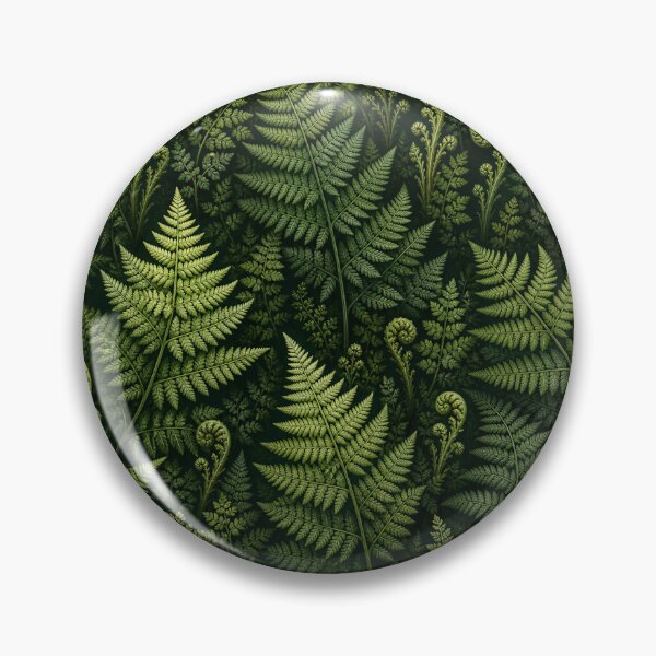Item preview, Green Fern Pattern Forest Botanical Leaves Nature Aesthetic designed and sold by TheSlowShore.