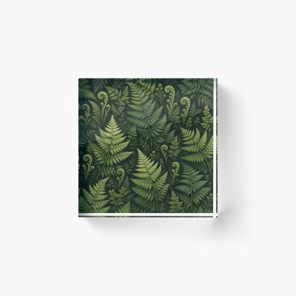 Item preview, Green Fern Pattern Forest Botanical Leaves Nature Aesthetic designed and sold by TheSlowShore.