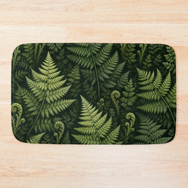 Item preview, Green Fern Pattern Forest Botanical Leaves Nature Aesthetic designed and sold by TheSlowShore.