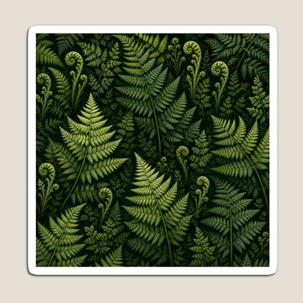 Item preview, Green Fern Pattern Forest Botanical Leaves Nature Aesthetic designed and sold by TheSlowShore.