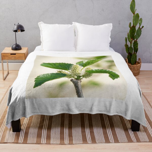 Item preview, Fresh Mulberry Spring Blossoms and Green Leaves designed and sold by Mindful Heritage.
