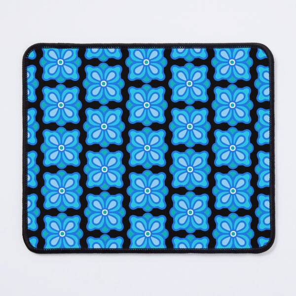 Item preview, Geometric mandala blue flower pattern design designed and sold by nathanmurphyart.
