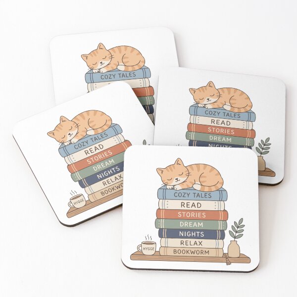 Item preview, Cat Sleeping on Books Stack designed and sold by artdesigner92.