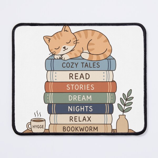 Item preview, Cat Sleeping on Books Stack designed and sold by artdesigner92.