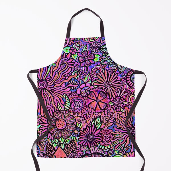 Item preview, FREYJA: Electric Garden- Vibrant Maximalist Hand-Drawn Floral Art designed and sold by Bloom Theory.
