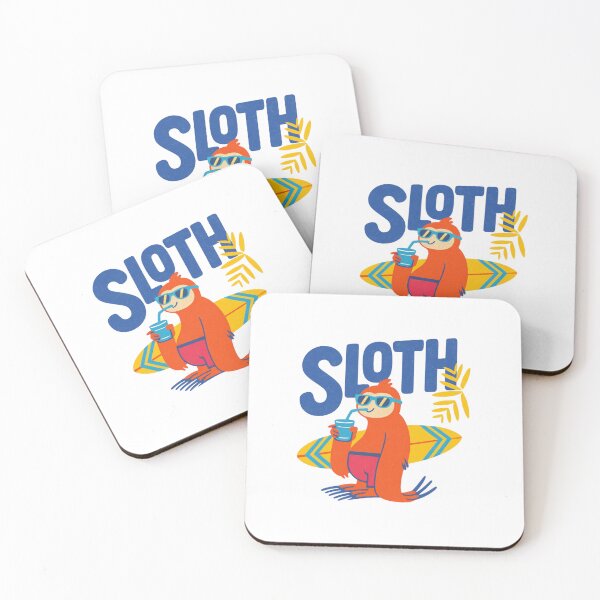 Item preview, Cool Surfing Sloth designed and sold by Colorful-Garden.