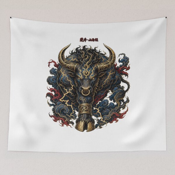 Item preview, Kuiniu Thunder Ox Dark Fantasy Shan Hai Jing designed and sold by holyminix.