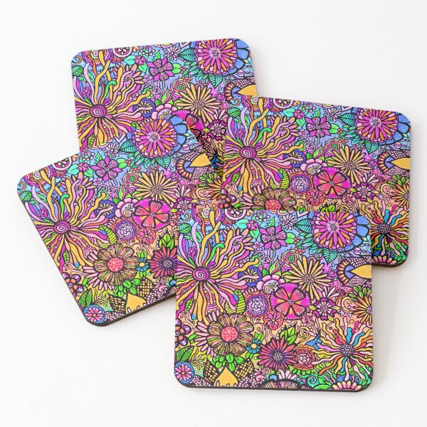 Item preview, FREYJA: Eternal Garden- Psychedelic Maximalist Neon Botanical Art designed and sold by Bloom Theory.