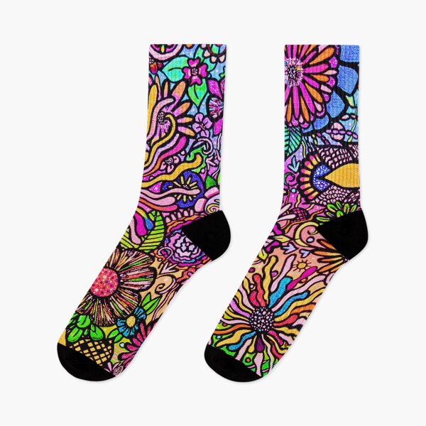 Item preview, FREYJA: Eternal Garden- Psychedelic Maximalist Neon Botanical Art designed and sold by Bloom Theory.