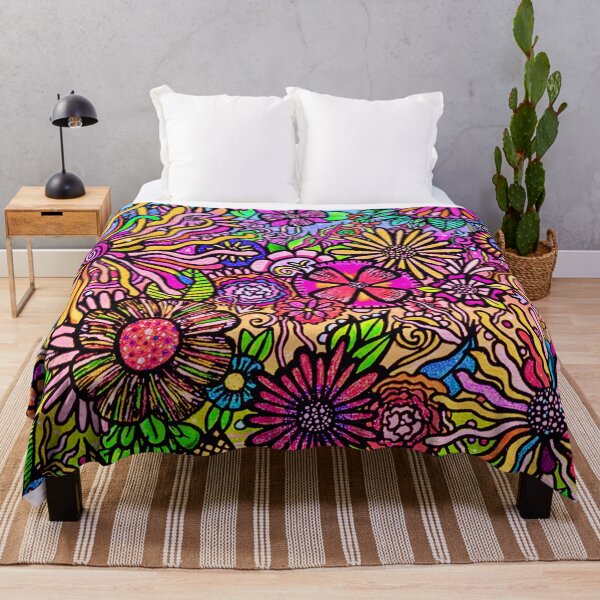 Item preview, FREYJA: Eternal Garden- Psychedelic Maximalist Neon Botanical Art designed and sold by Bloom Theory.