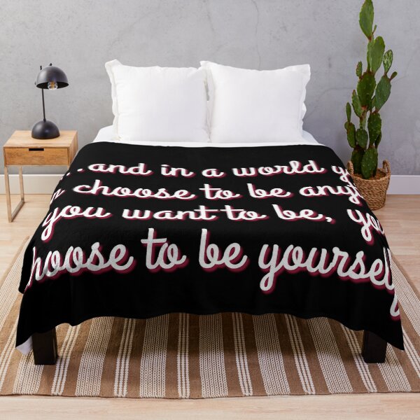 Item preview, In a world you can be anything, you choose to be yourself in Calligraphy Pink designed and sold by Sarah-Smash.
