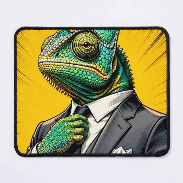 Item preview, Cool Chameleon in Suit Shirt designed and sold by InkTheFox.