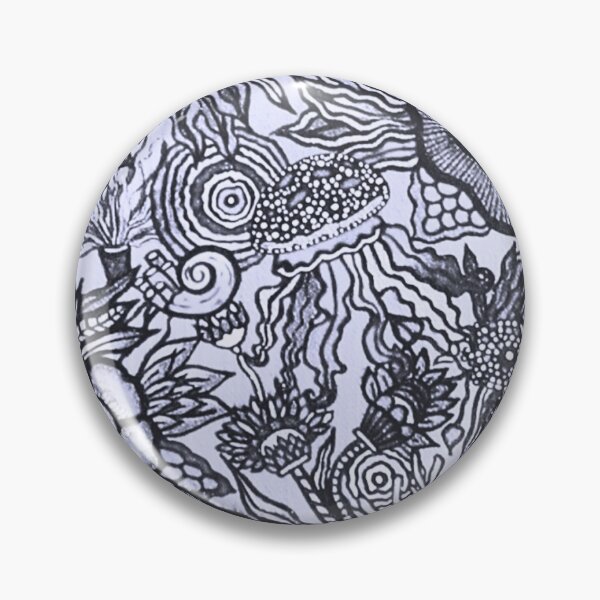 Item preview, TIAMAT: Primordial Reef- Minimalist Maximalist Ocean Line Art designed and sold by Bloom Theory.