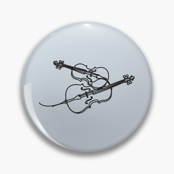 Item preview, Elegant Violin and Cello One Line Art designed and sold by Style-InkPulse.