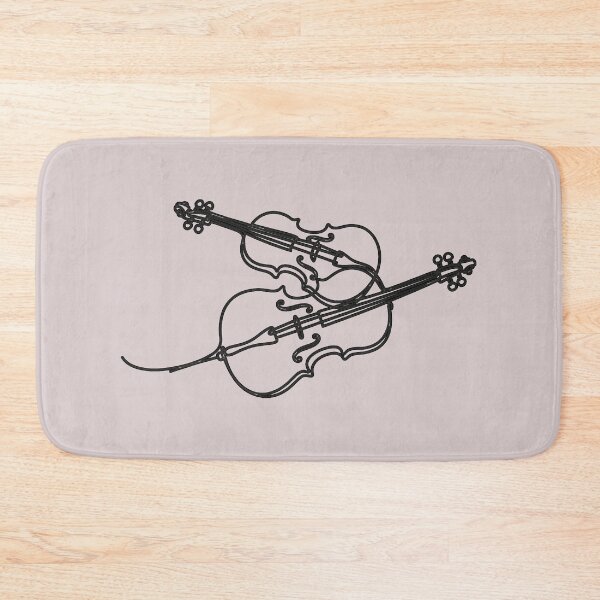 Item preview, Elegant Violin and Cello One Line Art designed and sold by Style-InkPulse.