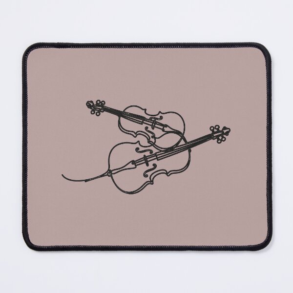 Item preview, Elegant Violin and Cello One Line Art designed and sold by Style-InkPulse.
