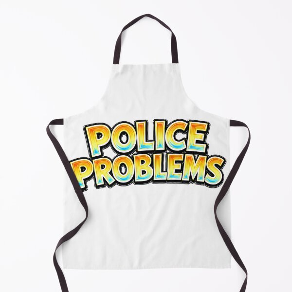 Item preview, POLICE PROBLEMS – hand drawn childlike typography designed and sold by Mac Sketches.