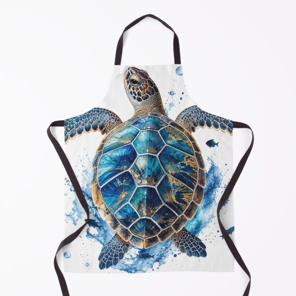 Item preview, Blue Sea Turtle Ocean Watercolour Art designed and sold by InkNovaLab.