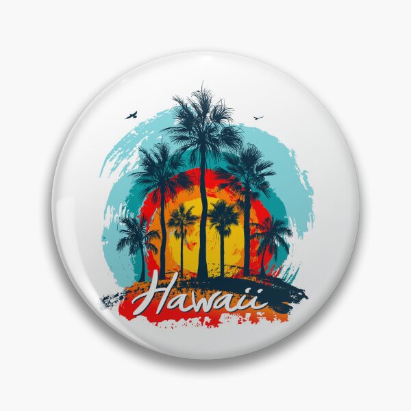 Item preview, Vintage Hawaii Summer Palm Tree Sunset designed and sold by MoonshotWorld.